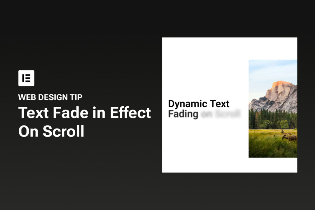 Web Design Trick Text Fade in from Blur on Scroll